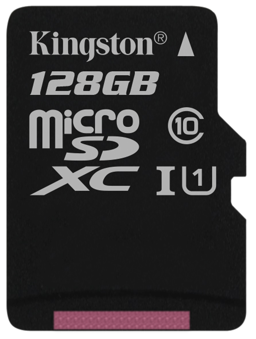 Карта памяти Kingston microSDXC 128GB C10 UHS-I (SDCS/128GBSP) - Фото 1