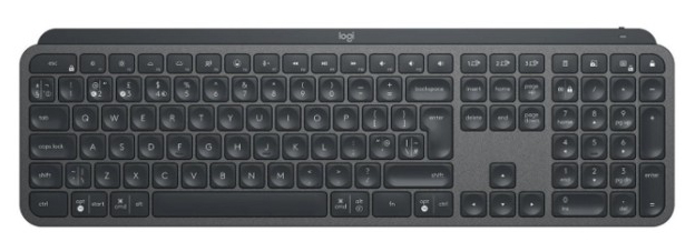 Клавиатура беспроводная Logitech MX Keys Advanced for Business Wireless Illuminated UA Graphite (920-010251) - Фото 1