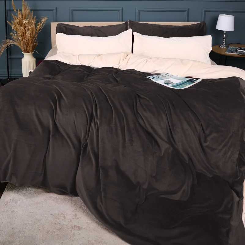 Комплект постельного белья детский MirSon Велюр Winter Frost 28-0004 + 28-0003 Kohleria Velvet 110х140 (2200004008592) - Фото 1