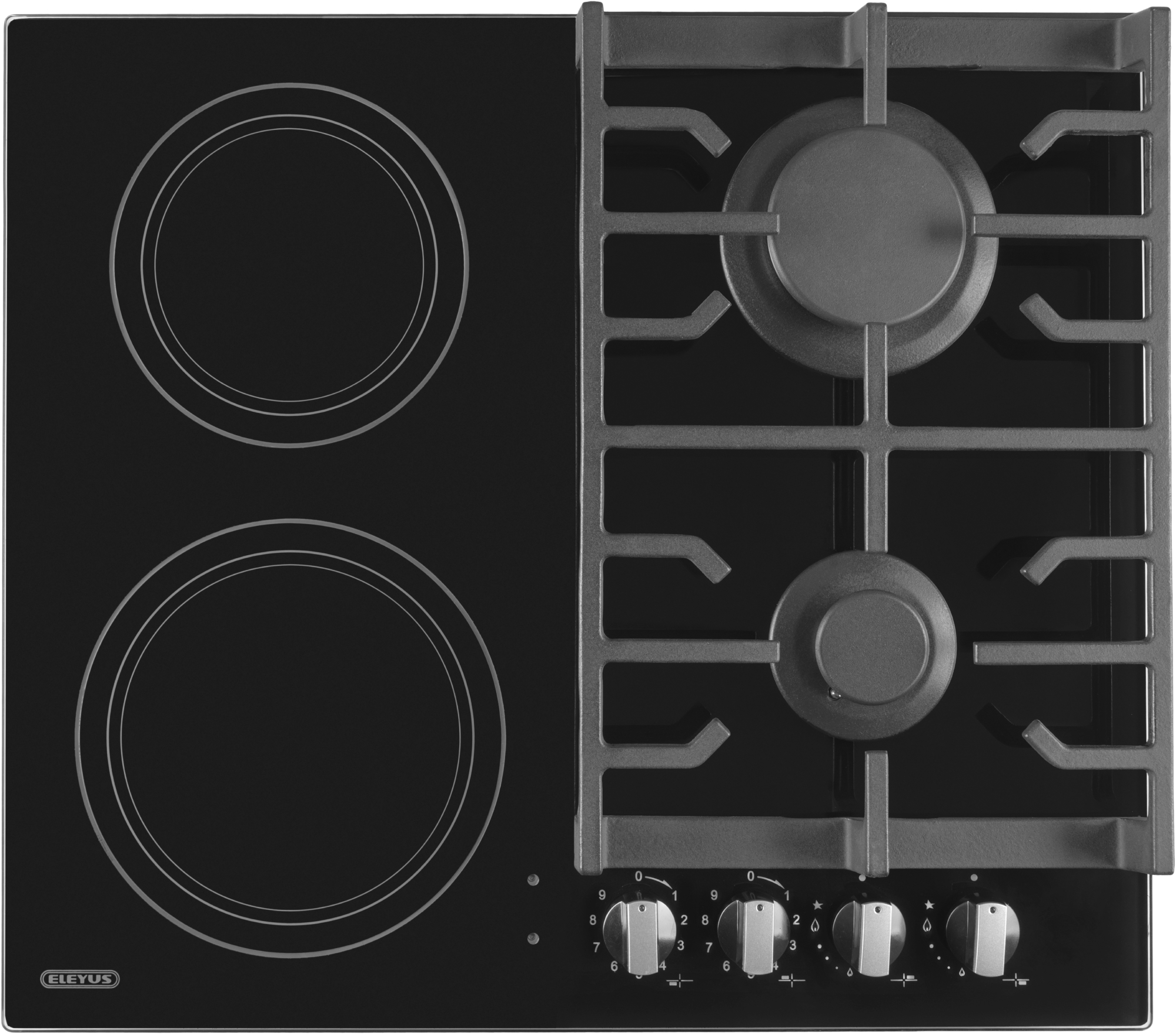 Купити Варильна поверхня електрична ELEYUS H0СBHG ME 60 BL V2 CF - Фото 1 Варильна поверхня електрична ELEYUS H0СBHG ME 60 BL V2 CF - Фото 1