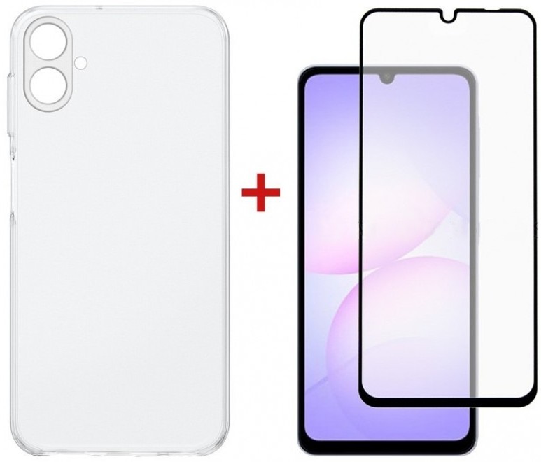 Чохол для смартфону DENGOS Soft for Samsung Galaxy A07 SM-A075 Clear (DG-KM-170) +скло