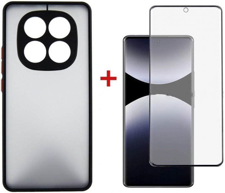 Купить Чехол для смартфона DENGOS Matt for Xiaomi Redmi Note 14 Pro Black (DG-KM-128) +стекло - Фото 1 Чехол для смартфона DENGOS Matt for Xiaomi Redmi Note 14 Pro Black (DG-KM-128) +стекло - Фото 1