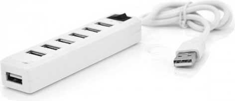 Хаб USB Voltronic 7хUSB 2.0 White (YT-H7S-W/12904) - Фото 1