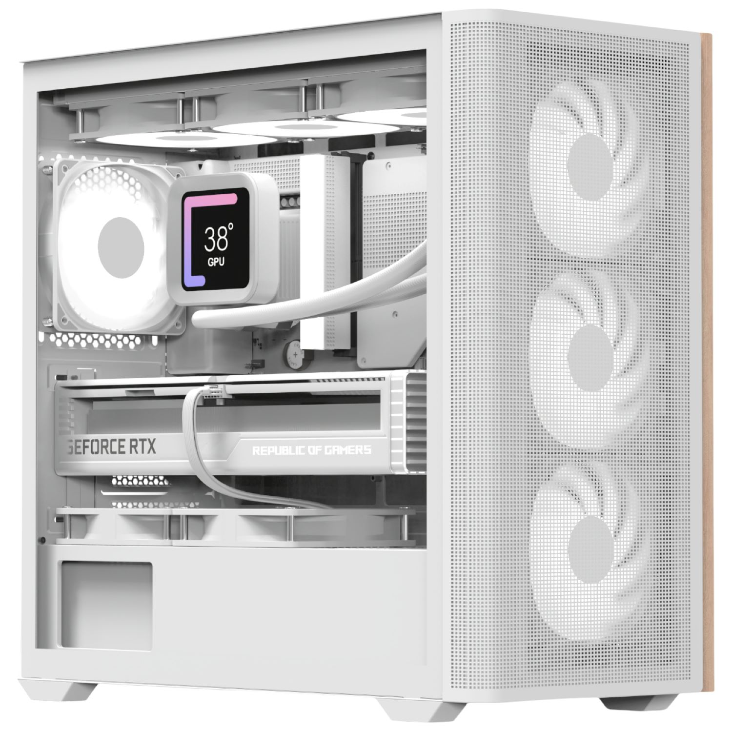 Корпус AEROCOOL D301A-G-WT-v2 (ACCS-DS03043.21) White без БП - Фото 1