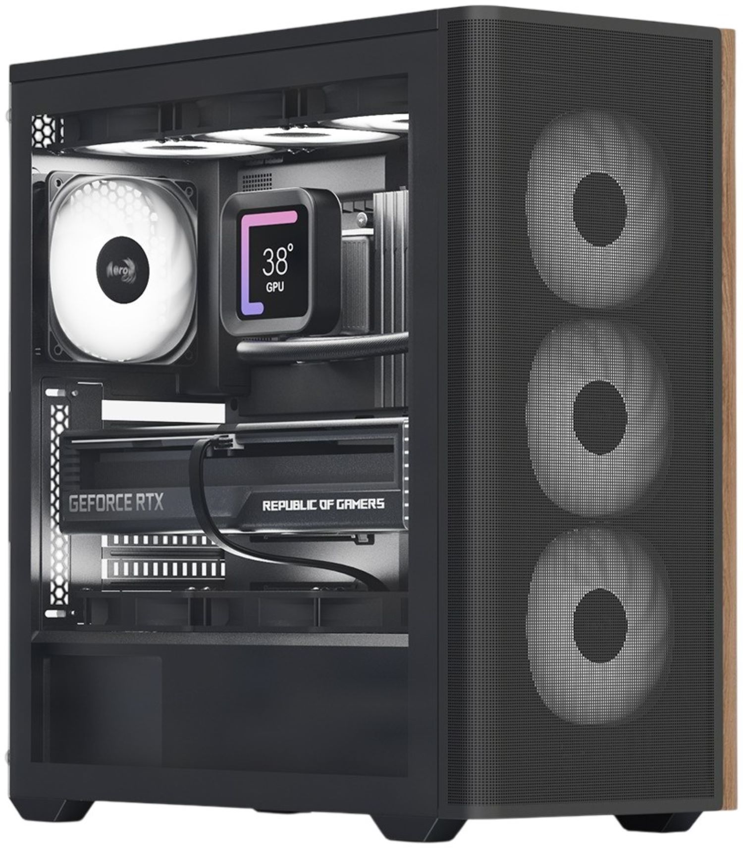 Корпус AEROCOOL D501A-G-BK-v2 (ACCM-DS01043.11) Black без БП - Фото 1