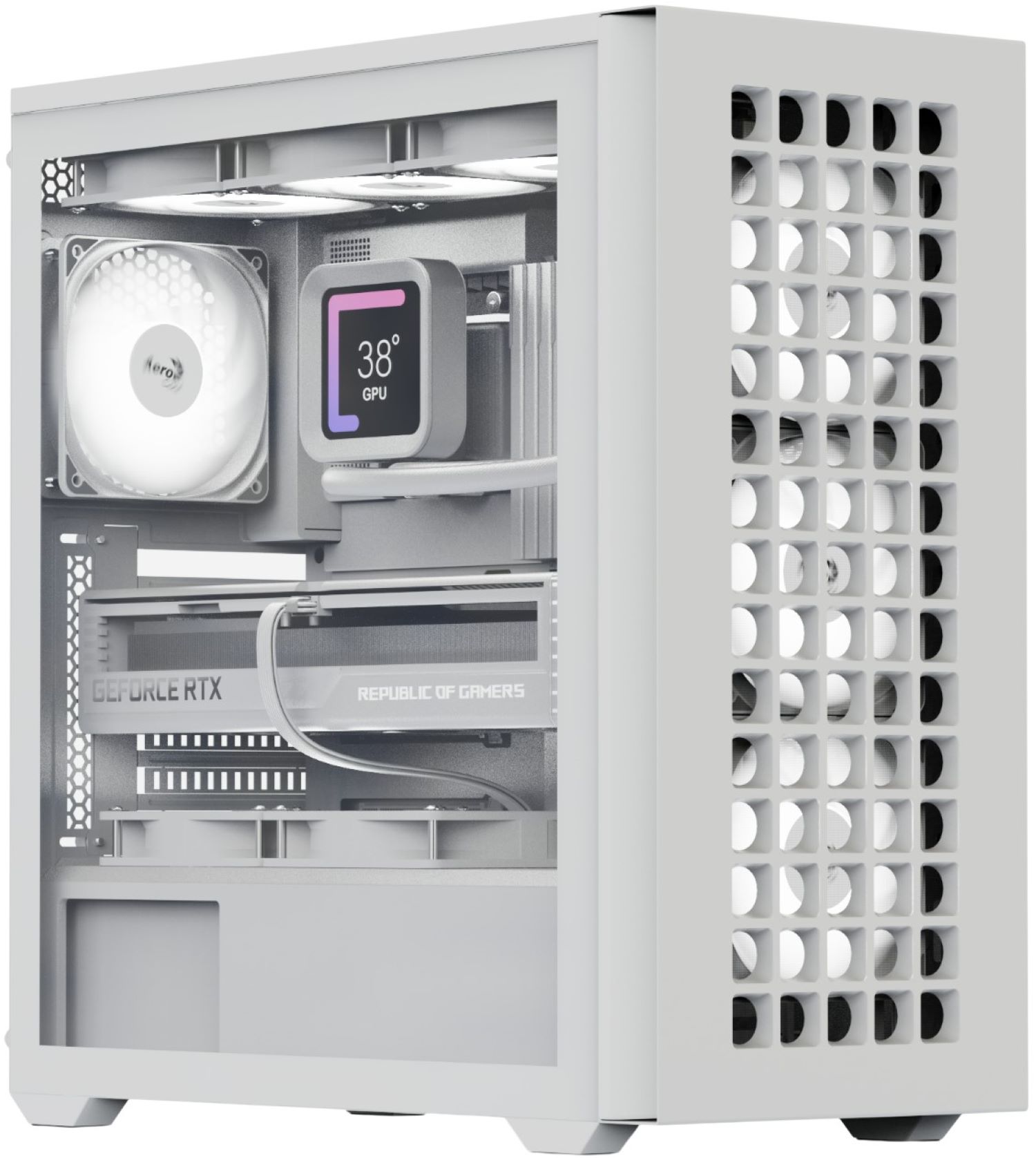 Корпус AEROCOOL D502A-G-WT-v1 (ACCM-DS02043.21) White без БП - Фото 1