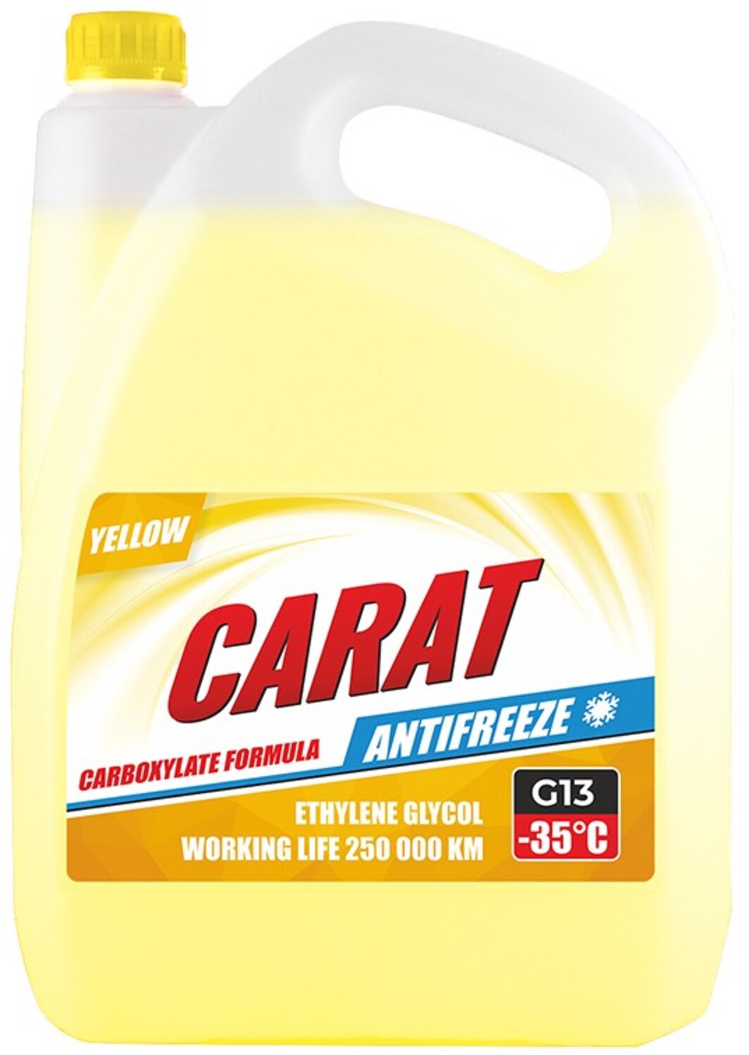 Антифриз Carat G13 Yellow 9 кг (KR82417) - Фото 1