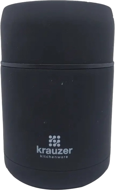 Купить Термос для продуктов Krauzer Soft Touch черная нержавеющая сталь 750 мл (87-750 Black ST) - Фото 1 Термос для продуктов Krauzer Soft Touch черная нержавеющая сталь 750 мл (87-750 Black ST) - Фото 1