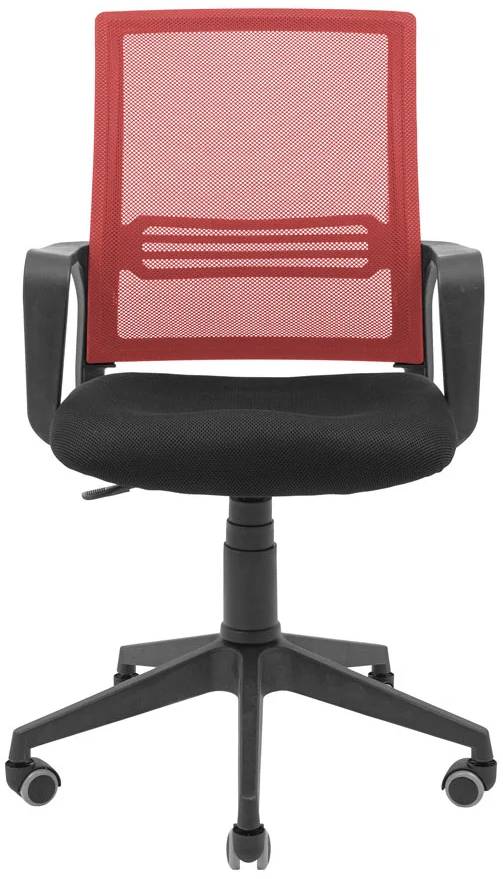 Крісло офісне Richman Джина Пластик Піастра Сітка чорна + червона - Фото 1