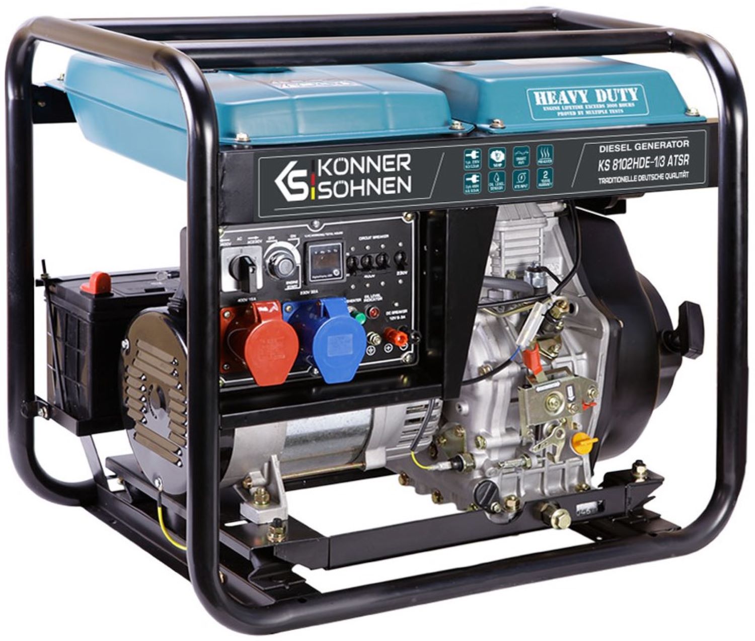 Генератор дизельный Konner&Sohnen KS 8102HDE-1/3 ATSR (EURO II) - Фото 1