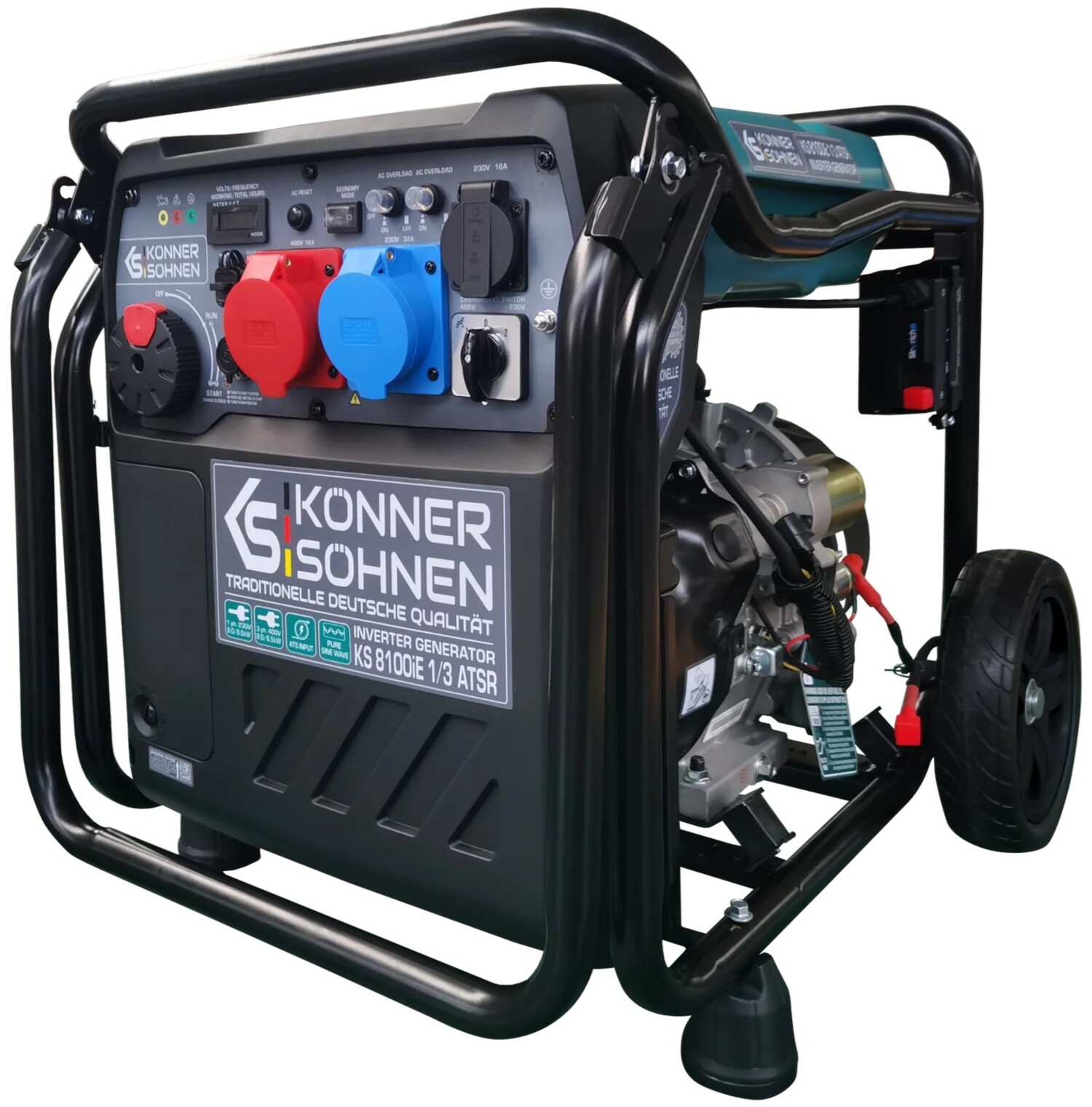 Генератор инверторный Konner&Sohnen KS 8100iE 1/3 ATSR - Фото 1
