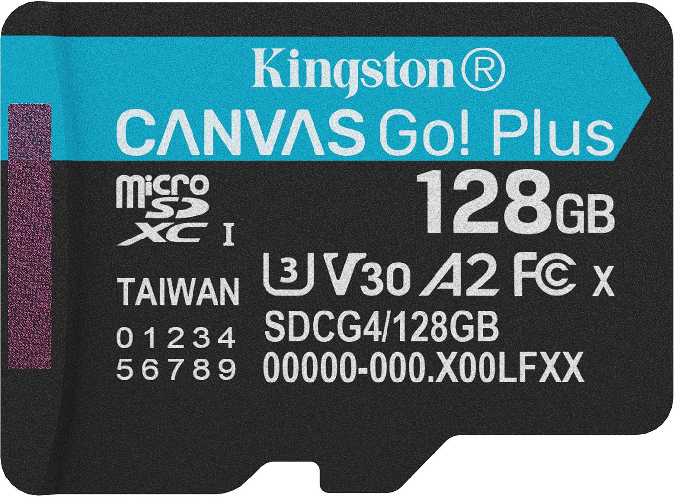 Карта пам'яті Kingston MicroSDXC 128GB Canvas Go! Plus G4 Class 10 UHS-I U3 V30 A2 (SDCG4/128GBSP) - Фото 1