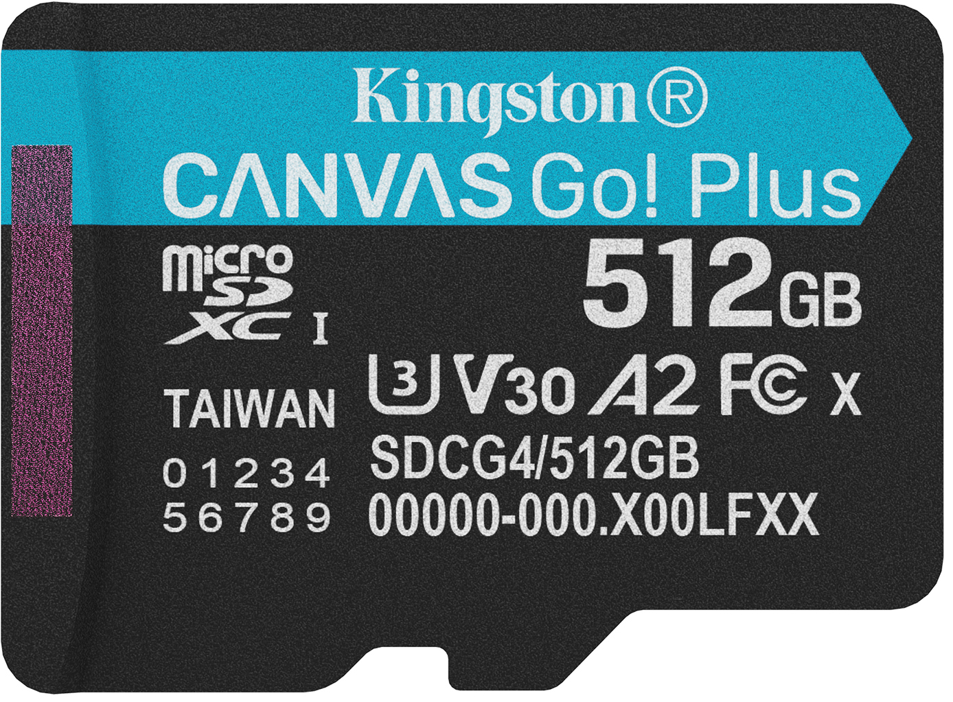 Карта пам'яті Kingston MicroSDXC 512GB Canvas Go! Plus G4 Class 10 UHS-I U3 V30 A2 (SDCG4/512GBSP) - Фото 1
