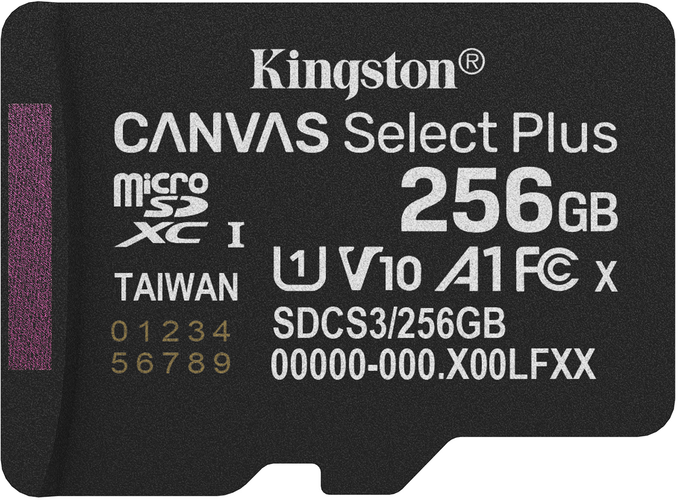 Карта пам'яті Kingston 256GB microSDXC Canvas Select Plus Gen3 (SDCS3/256GBSP) - Фото 1