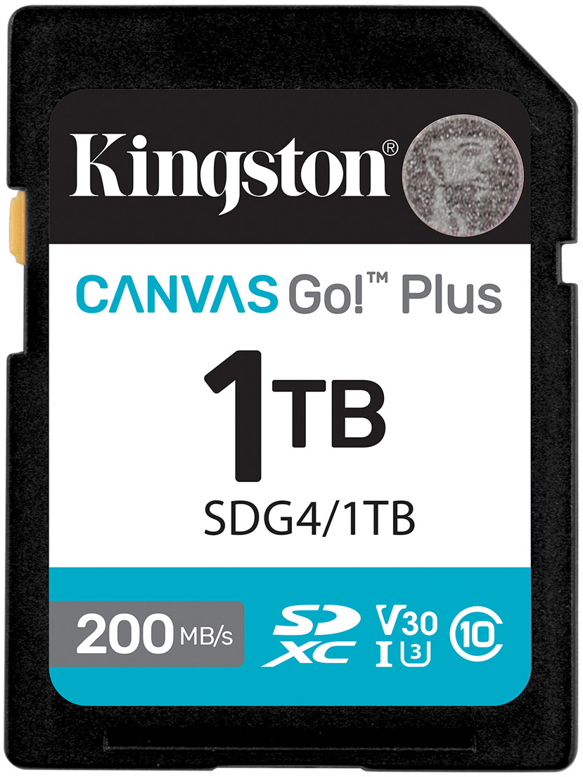 Карта пам'яті Kingston SDXC 1TB Canvas Go! Plus G4 Class 10 UHS-I U3 V30 (SDG4/1TB) - Фото 1
