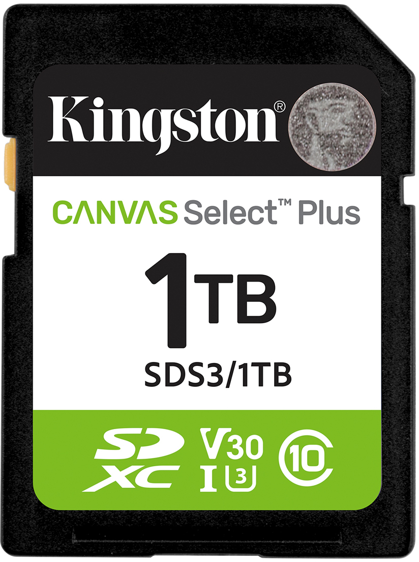 Карта памяти Kingston 1TB SDXC Canvas Select Plus Gen3 (SDS3/1TB) - Фото 1