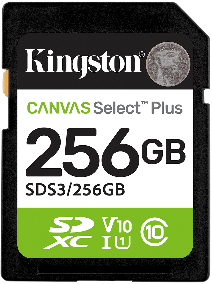 Карта памяти Kingston 256GB SDXC Canvas Select Plus Gen3 (SDS3/256GB) - Фото 1