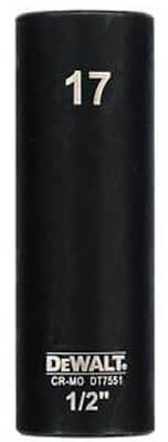 Торцевая головка DeWALT IMPACT 1/2 х 17 мм удлиненная (DT7551) - Фото 1