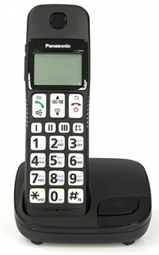 Телефон беспроводной Panasonic KX-TGE110UCB Black - Фото 1