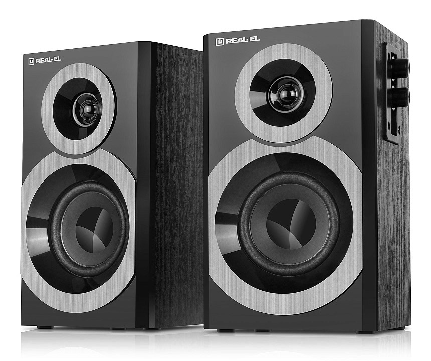 Компьютерная акустика компактная 2.0 REAL-EL S-245 Black (EL121200015) - Фото 1