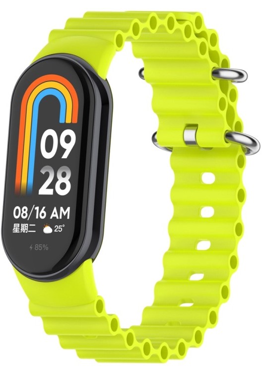 Купити Ремінець для фітнес-браслету BeCover Wave Style for Xiaomi Mi Smart Band 8 / 9 / 10 Yellow (714363) - Фото 1 Ремінець для фітнес-браслету BeCover Wave Style for Xiaomi Mi Smart Band 8 / 9 / 10 Yellow (714363) - Фото 1