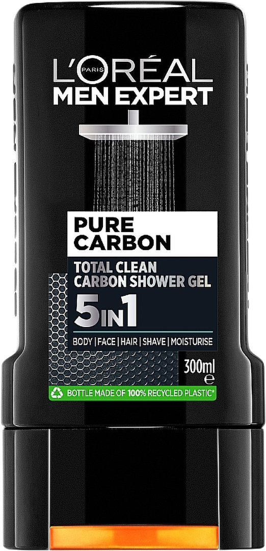 Купить Гель для душа L'Oreal Paris Men Expert Total Clean 5 в 1 300 мл (3600523535989) - Фото 1 Гель для душа L'Oreal Paris Men Expert Total Clean 5 в 1 300 мл (3600523535989) - Фото 1