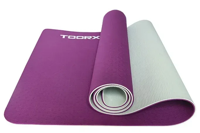Килимок для йоги та фітнесу Toorx Yoga Professional TPE Burgundi/Perla (MAT-184) - Фото 1