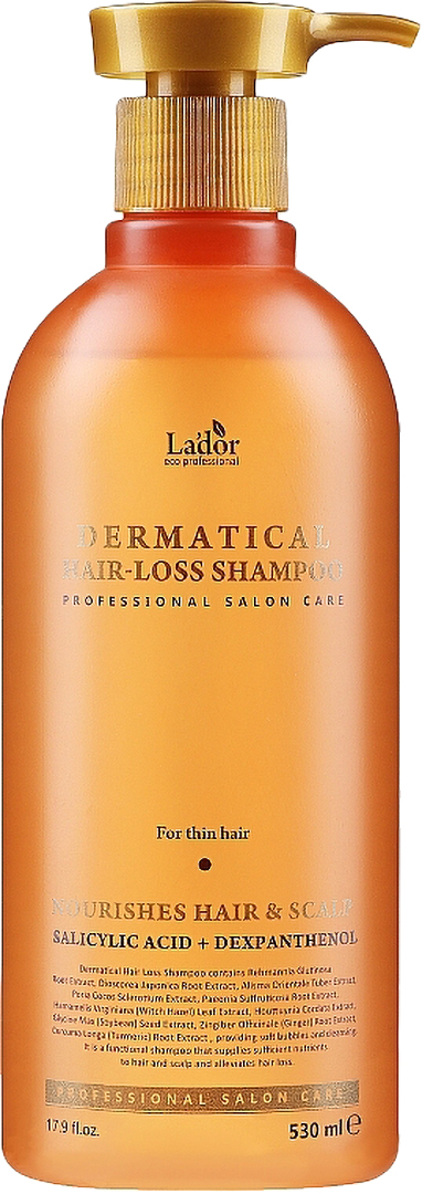 Купити Шампунь жіночий Lador DERMATICAL HAIR- LOSS SHAMPOO 530 мл (8809181935222) - Фото 1 Шампунь жіночий Lador DERMATICAL HAIR- LOSS SHAMPOO 530 мл (8809181935222) - Фото 1