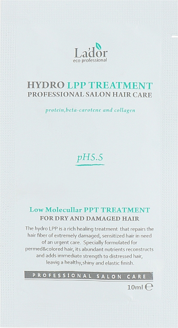 Купити Маска для волосся Lador HYDRO LPP TREATMENT POUCH 10 мл (8809500817284) - Фото 1 Маска для волосся Lador HYDRO LPP TREATMENT POUCH 10 мл (8809500817284) - Фото 1