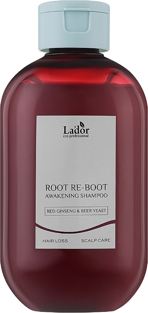 Шампунь женский Lador Root Re-Boot Awakening Shampoo Red Ginseng&Beer Yeast 300 мл (8808033021502) - Фото 1
