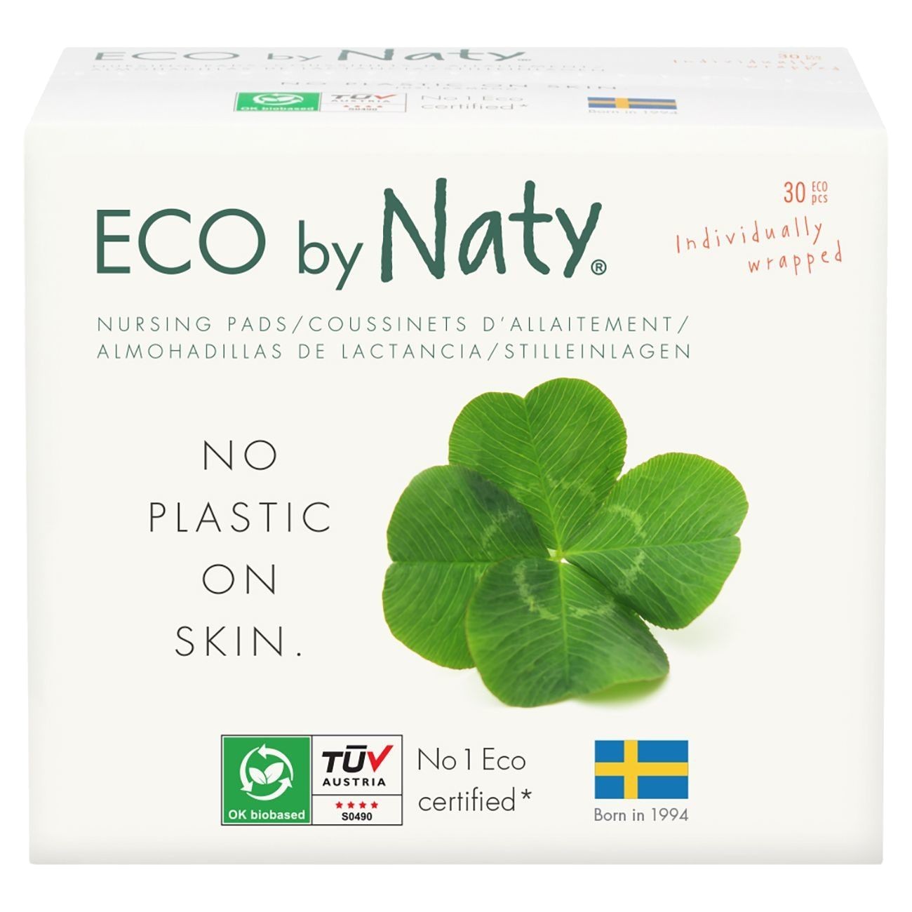Прокладки для груди Eco By Naty Органические 30 шт. (177528) - Фото 1