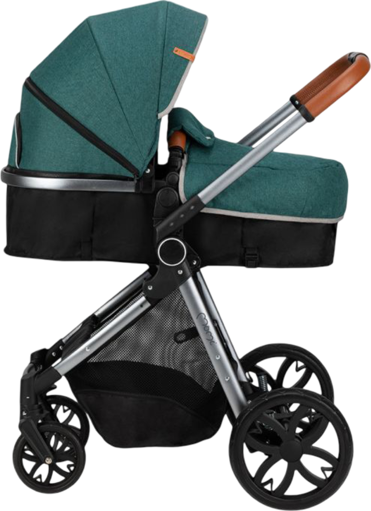 Коляска универсальная 2 в 1 MoMi LIMURU stroller 2in1 green - Фото 1