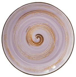 Тарілка десертна Wilmax Spiral Lavander 20.5 см (WL-669712 / A) - Фото 1