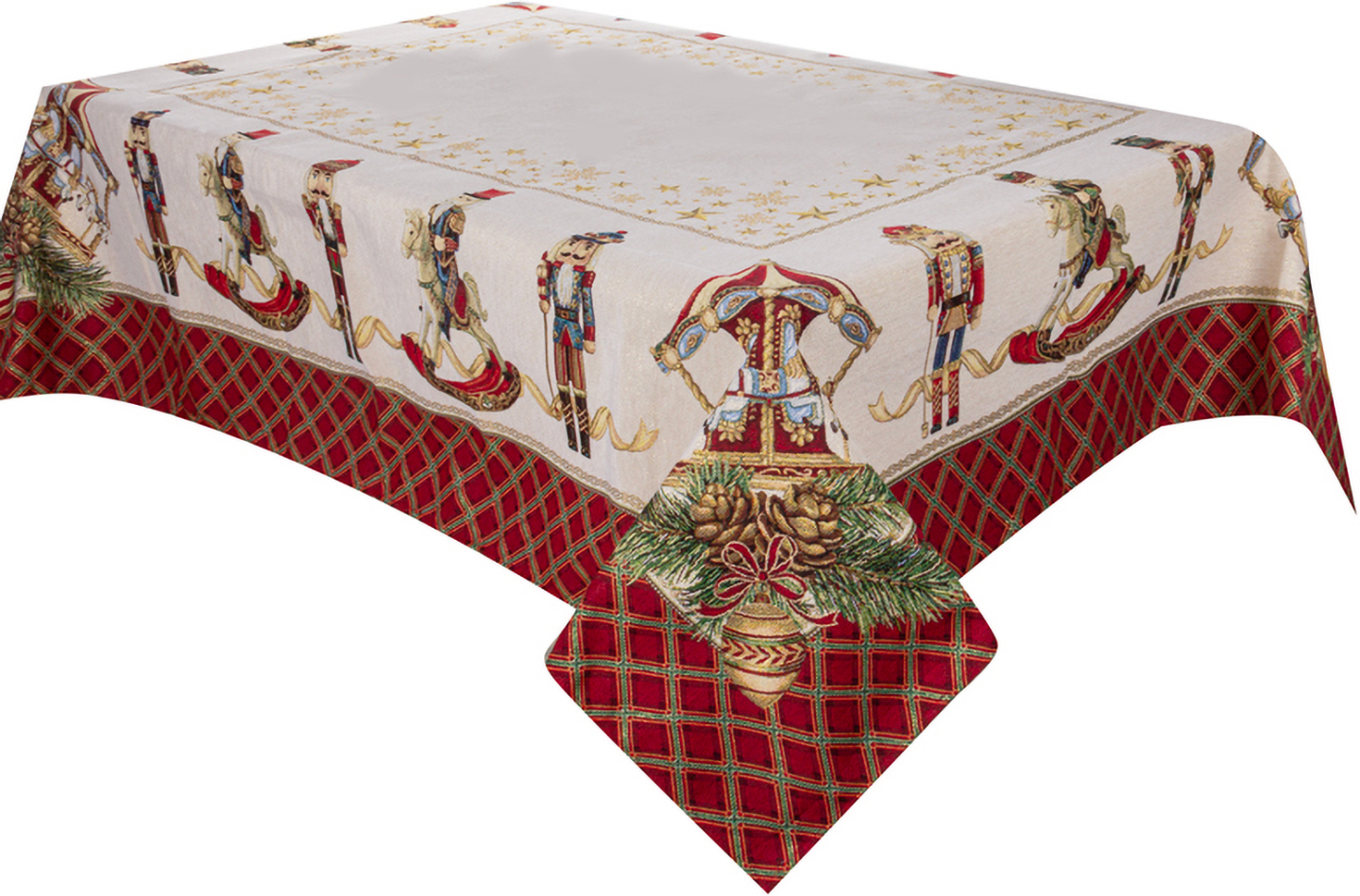 Скатертина прямокутна Lefard Лускунчик 140x220 см (732-373) - Фото 1