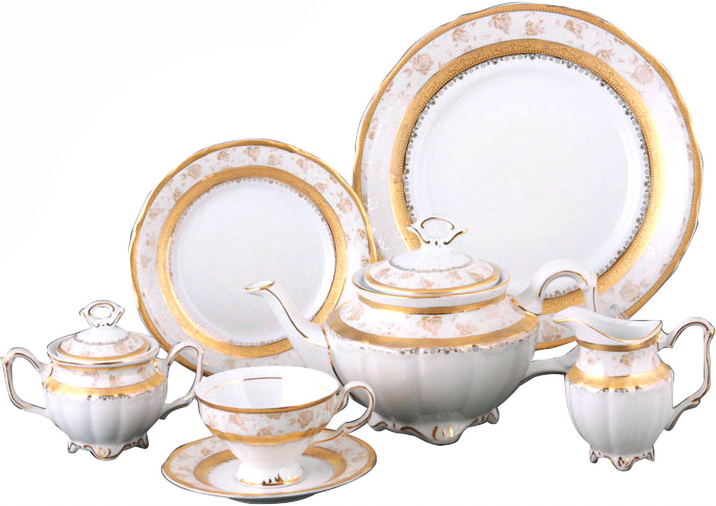 Купить Сервиз чайный Lefard Золотые розы 22 пр. (90-494) - Фото 1 Сервиз чайный Lefard Золотые розы 22 пр. (90-494) - Фото 1