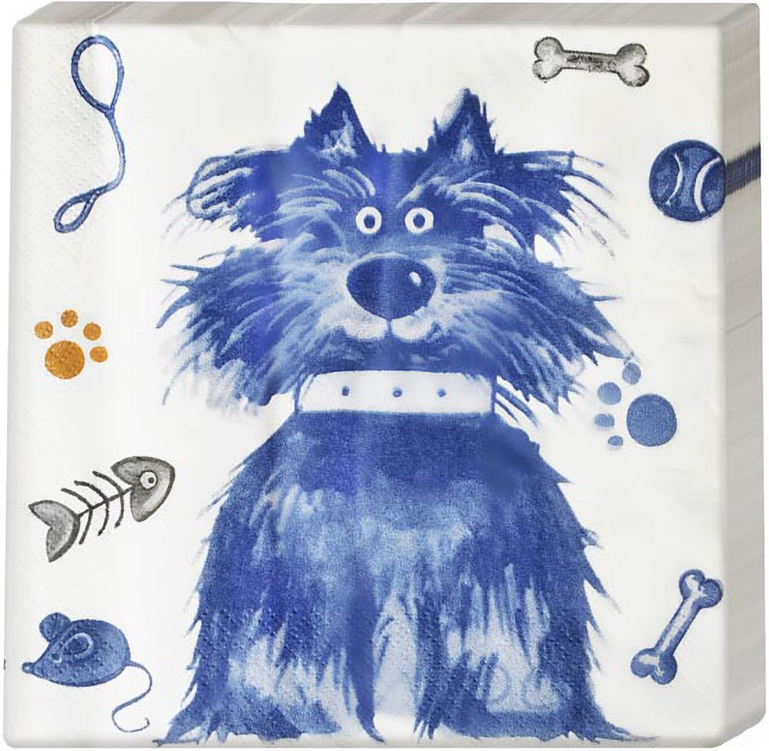 Салфетки бумажные Lefard Собака 33х33 см (924-172) - Фото 1