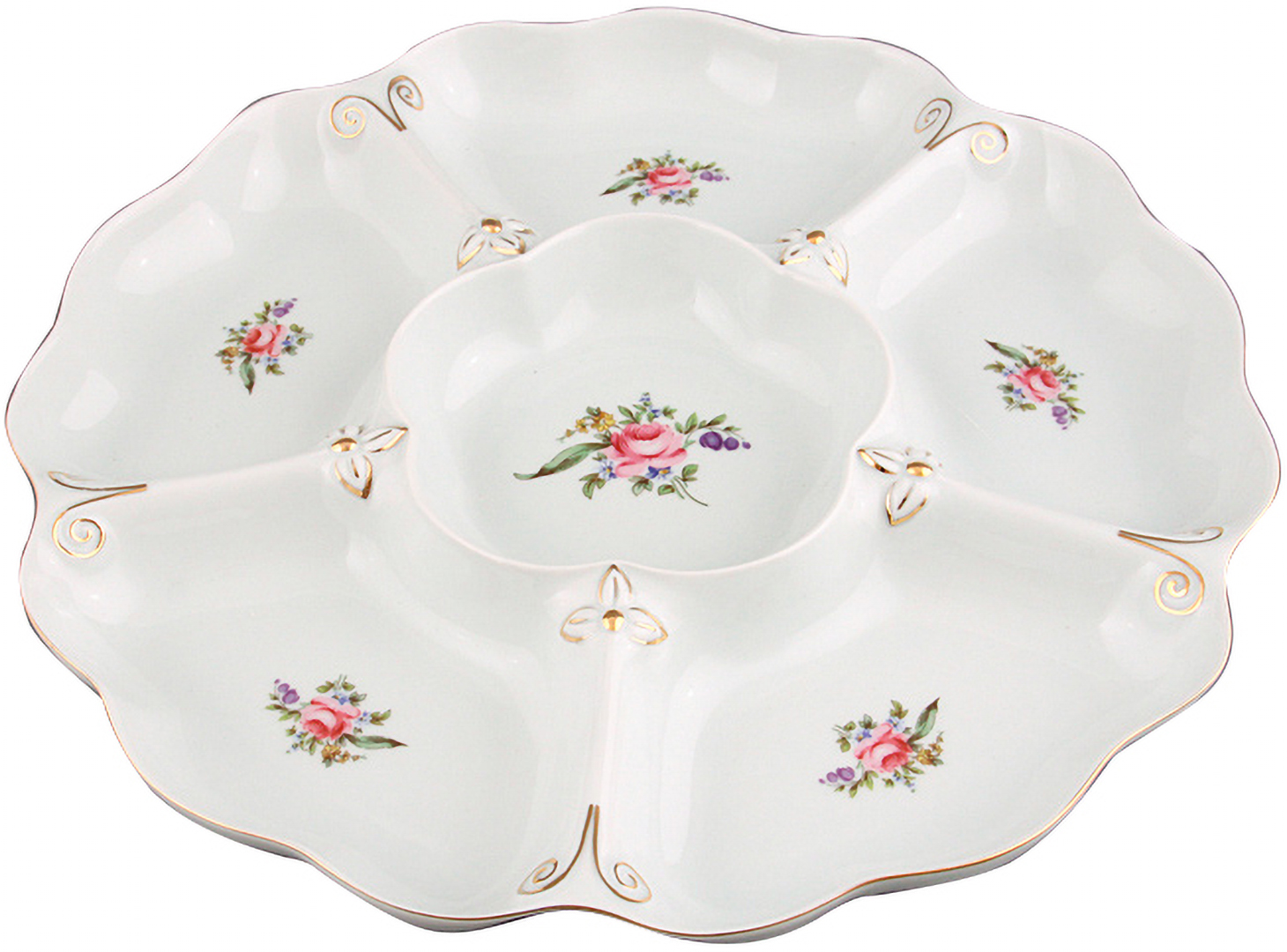 Менажниця Lefard Мейсенський букет 35 см (606-534) - Фото 1