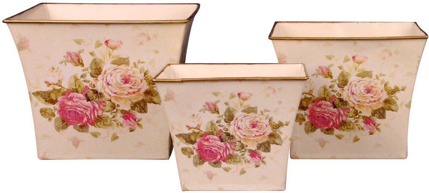 Купити Набір кашпо Lefard 3 шт. 11х13х16 см (730-019) - Фото 1 Набір кашпо Lefard 3 шт. 11х13х16 см (730-019) - Фото 1