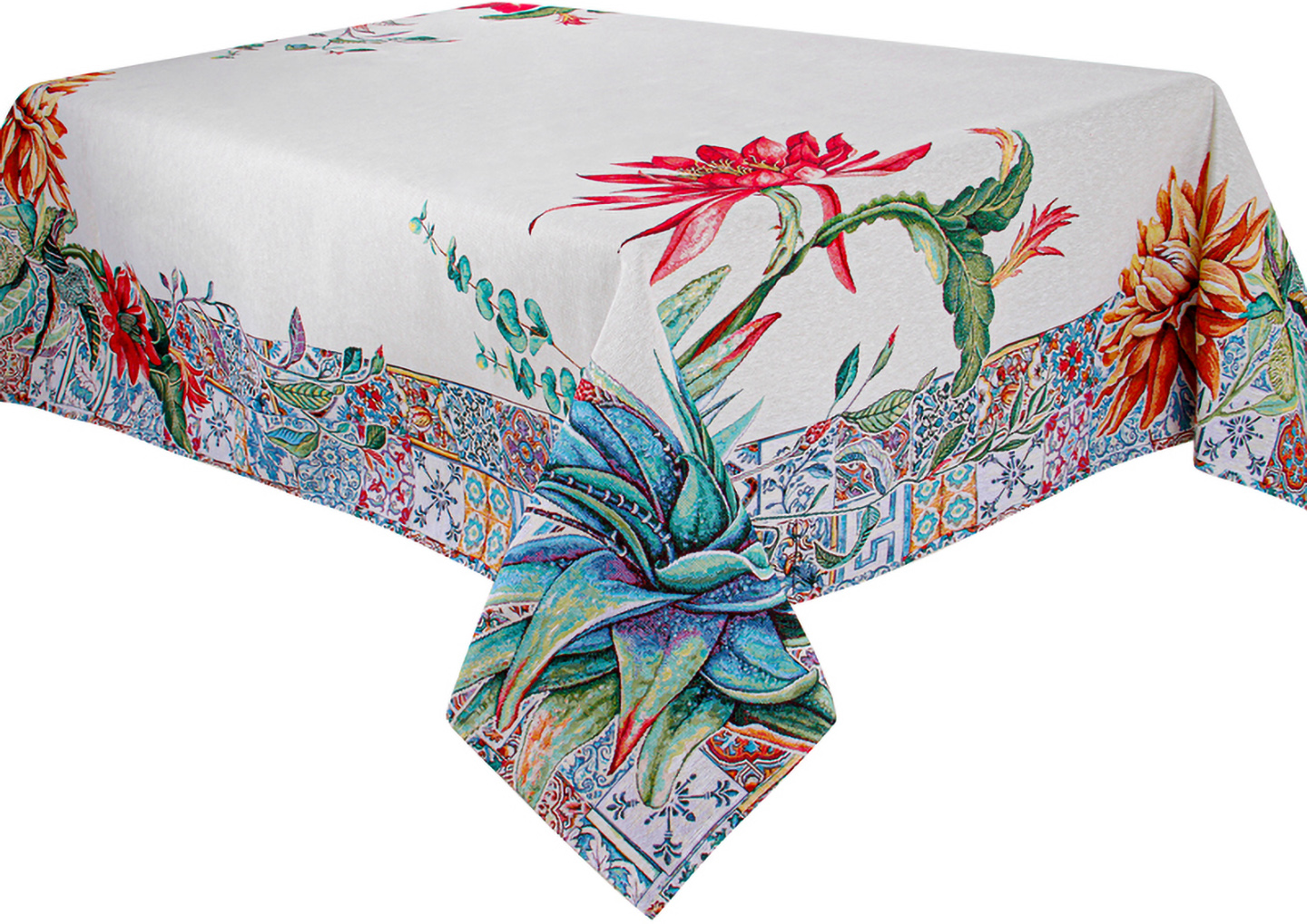 Скатертина квадратна Lefard Bromelia 100х100 см (732-096) - Фото 1