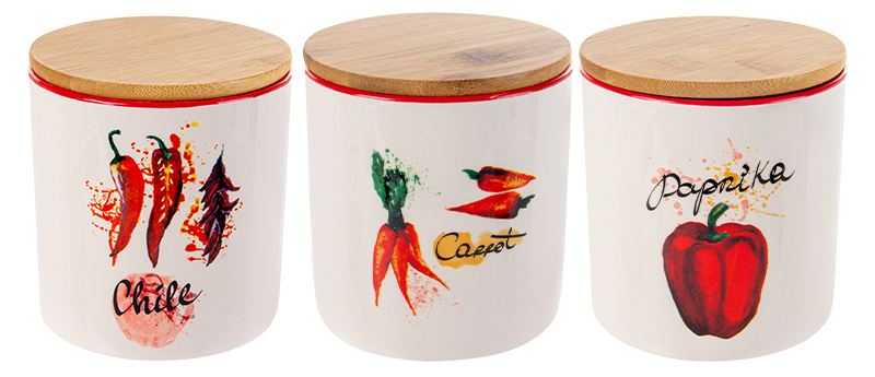 Ємність для сипучих Lefard Hot vegetables 450 мл 10x11 см (940-291-1) - Фото 1