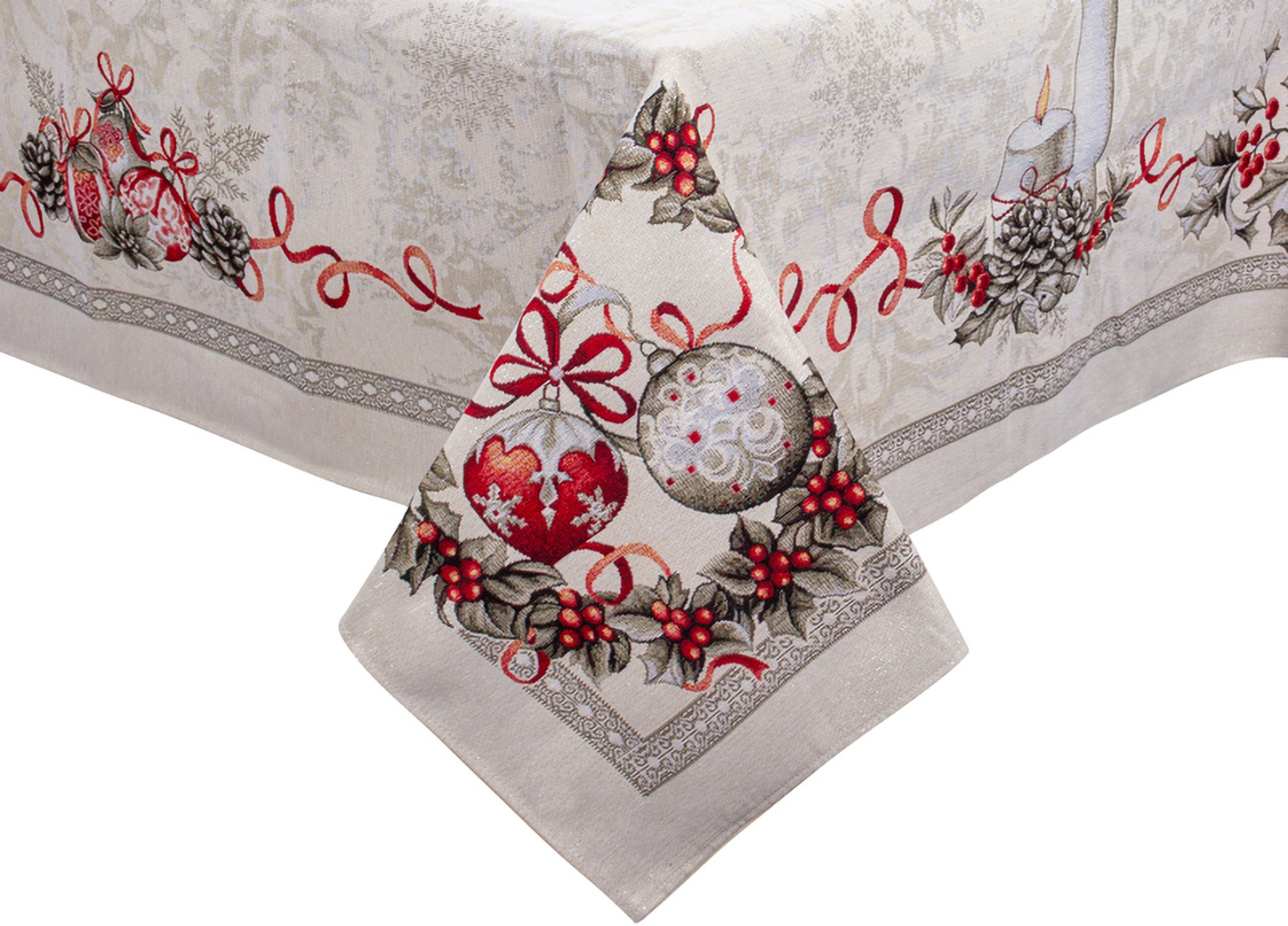 Скатертина прямокутна Lefard kris lurex 100х100 см (732-311) - Фото 1