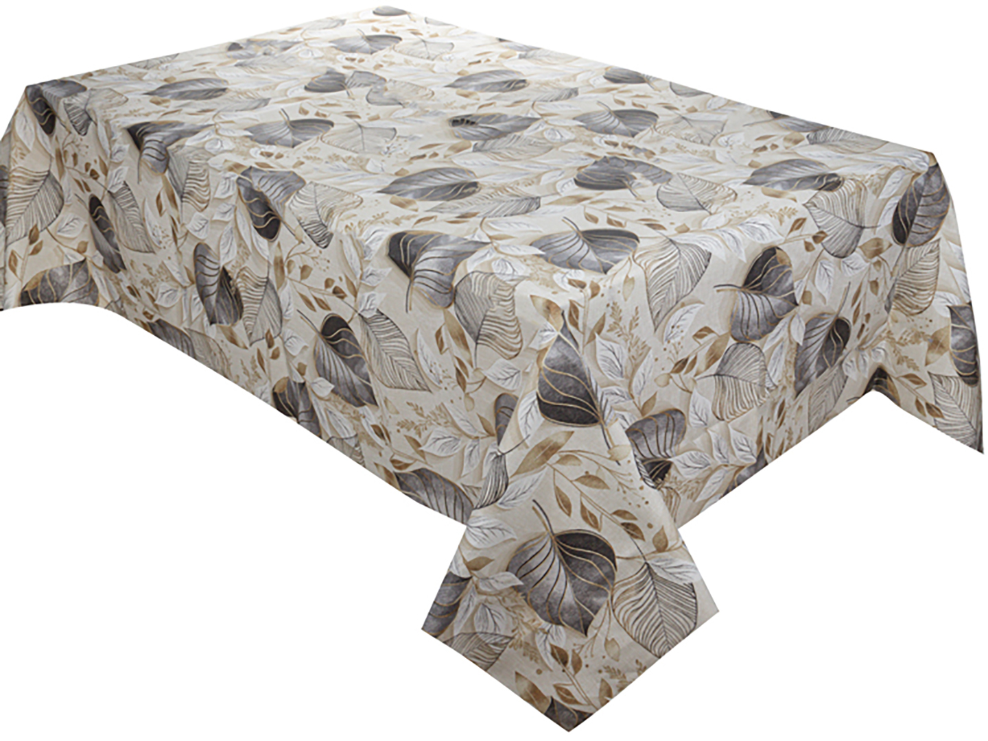 Скатертина прямокутна Lefard водовідштовхувальна Paladium сірий 140х180 см (715-418) - Фото 1