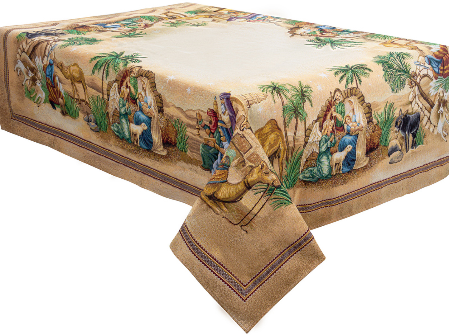 Скатертина прямокутна Lefard sagrada familia lurex 100х100 см (732-315) - Фото 1