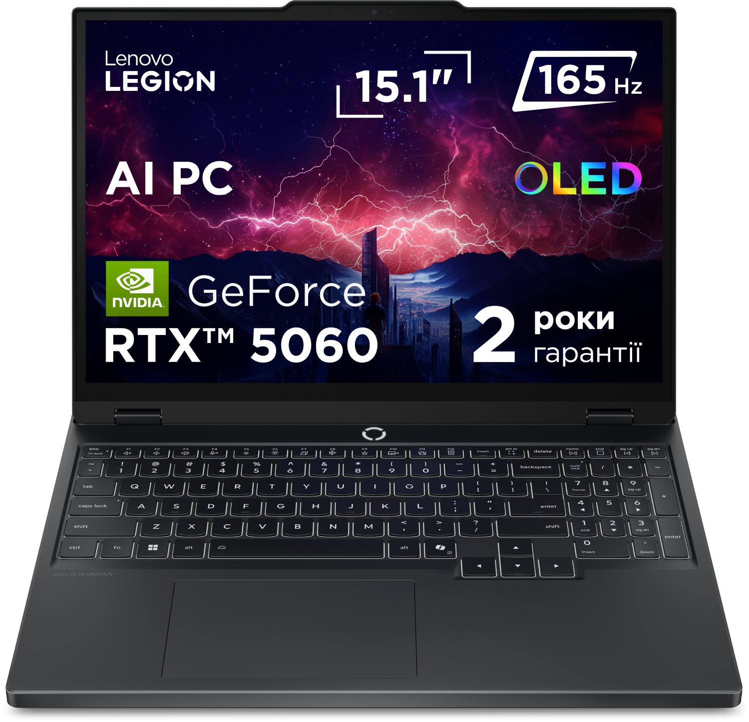 Ноутбук игровой Lenovo Legion 5 15AHP10 (83M0006RRA) Eclipse Black - Фото 1