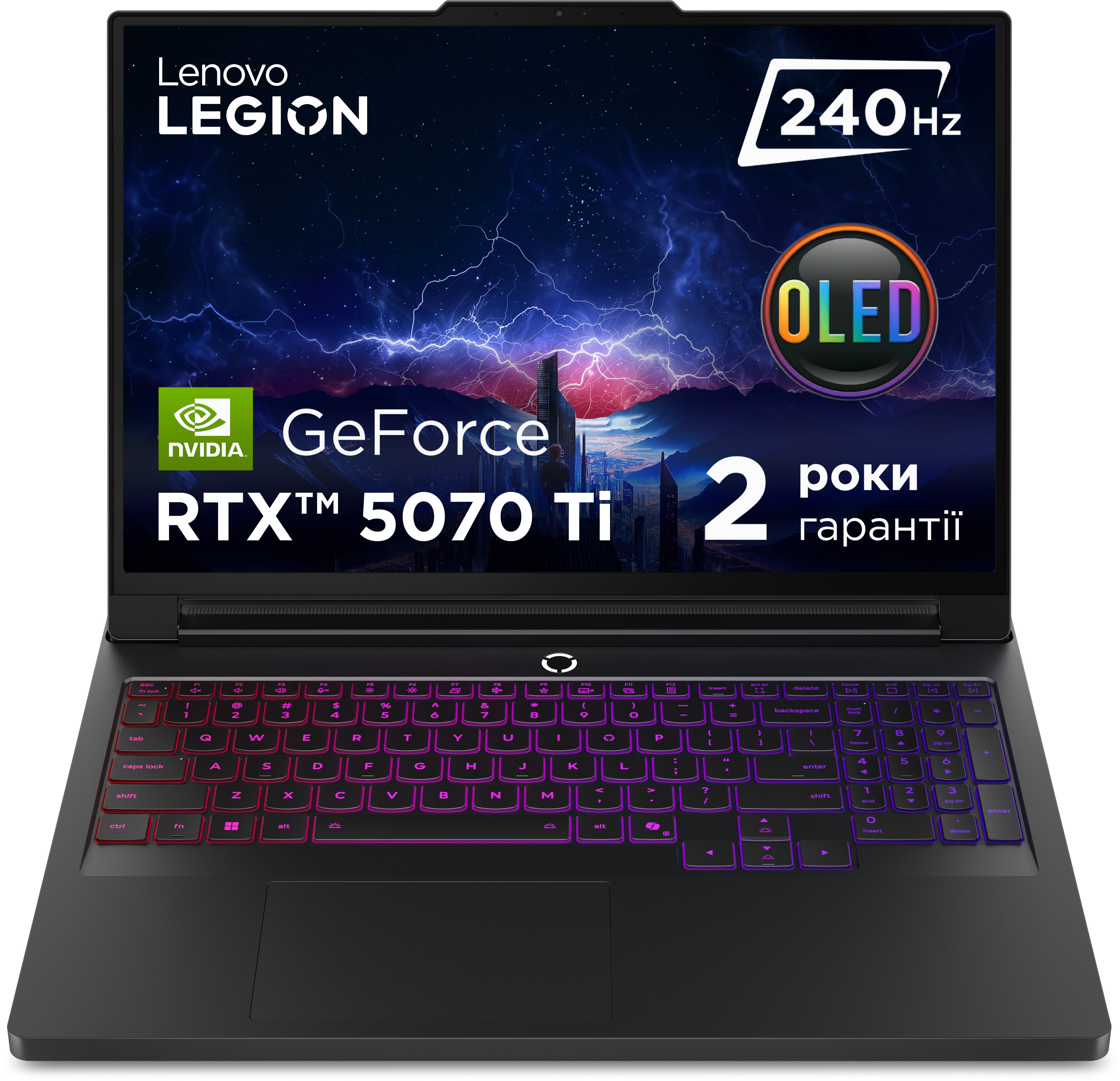 Ноутбук игровой Lenovo Legion Pro 7 16IAX10H (83F500GJRA) Eclipse Black - Фото 1