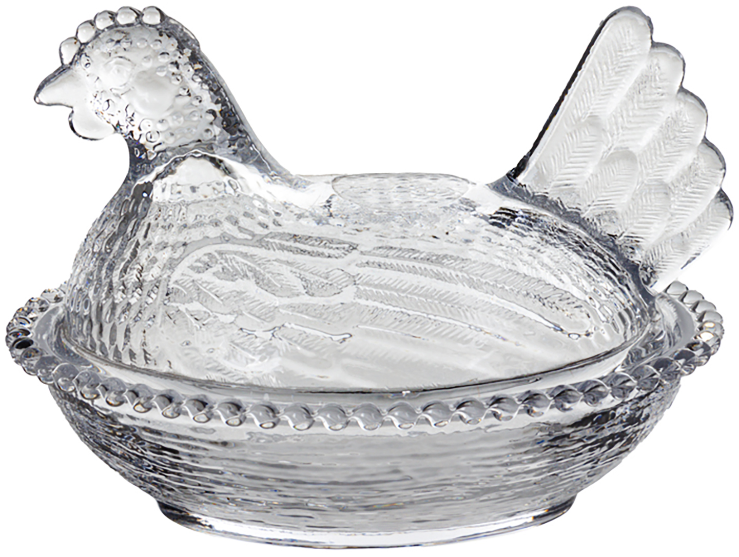 Емкость для хранения LeGlass Курочка 15.5х11.5х11.5 см 240 мл (355-288) - Фото 1