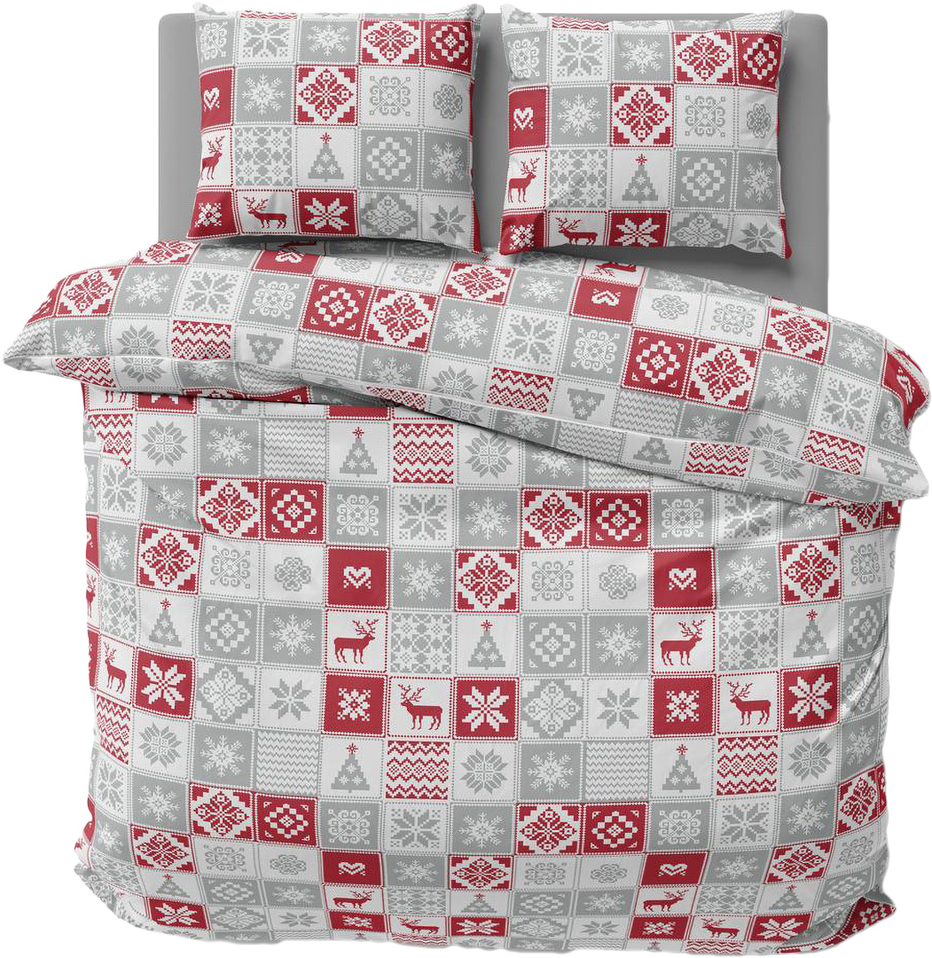 Купить Комплект постельного белья Lelit Полисатин Светло-серый с красным Р-0173 полуторный (1198355) - Фото 1 Комплект постельного белья Lelit Полисатин Светло-серый с красным Р-0173 полуторный (1198355) - Фото 1