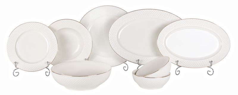 Столовий сервіз Lefard 23 пр. Brilliant gold із золотом (949-001) - Фото 1