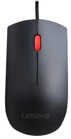 Мышь проводная Lenovo Essential USB (4Y50R20863) Black - Фото 1
