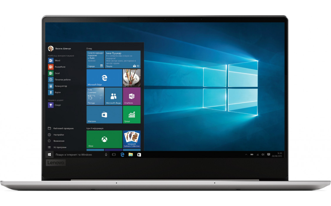 Уценка - Ноутбук Lenovo IdeaPad 720S-14IKBR (81BD004TRA) Silver - Фото 1